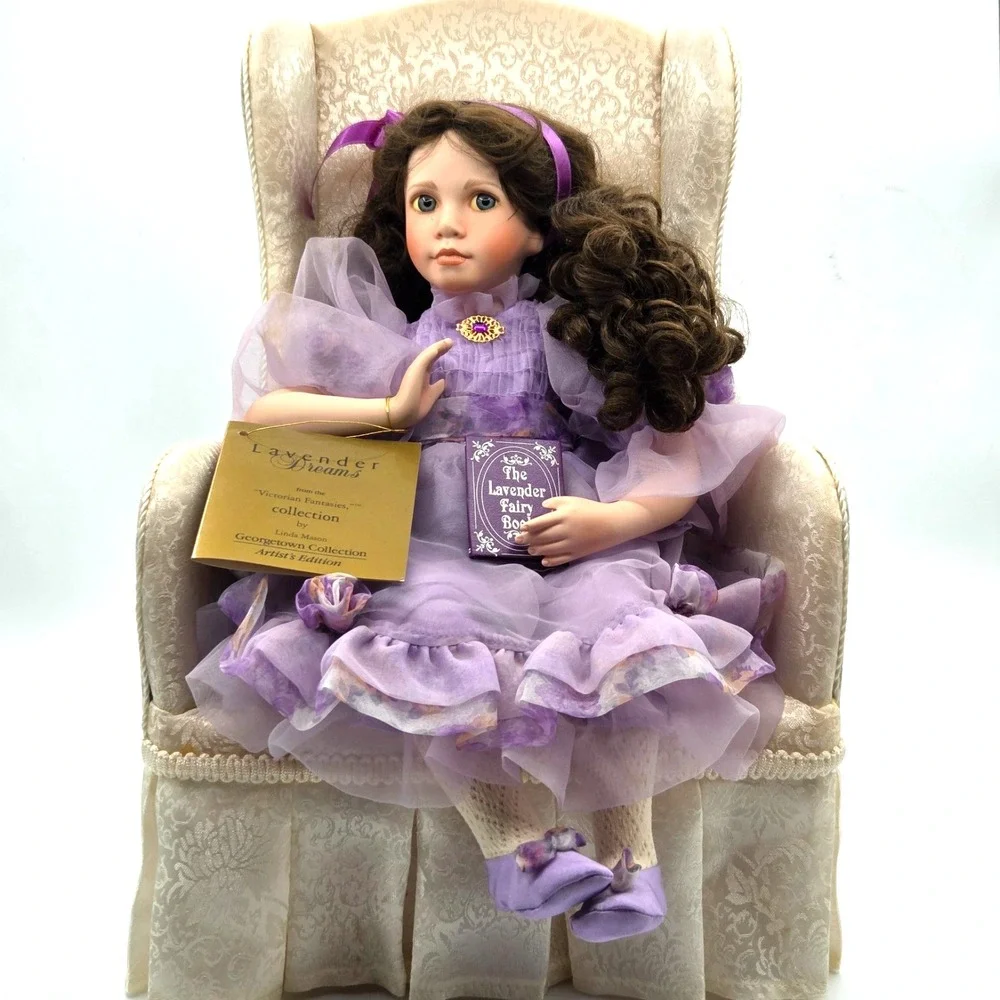 Georgetown Dolls Lavender Dreams by Linda Mason #G016 With Chair